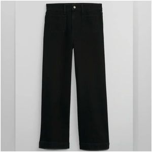 Gap high rise wide leg crop jean